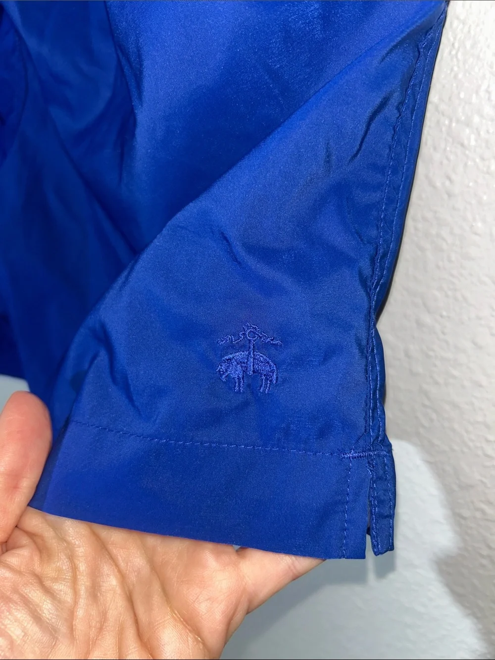 Brooks Brothers Men's Royal Blue Swim Shorts with Drawstring